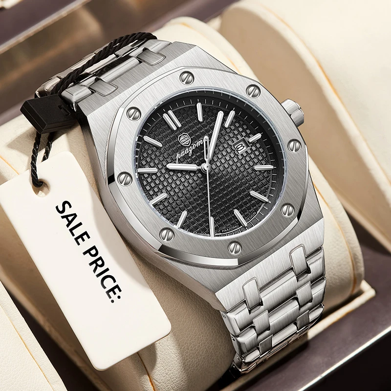 PAAZOMU деловые мужские наручные часы водостойкие светящиеся часы с датой недели мужские часы из нержавеющей стали модные кварцевые мужские часы мужской Reloj
PAAZOMU деловые мужские наручные часы водостойкие светящиеся часы с датой недели мужские часы из нержавеющей стали модные кварцевые мужские часы мужской Reloj