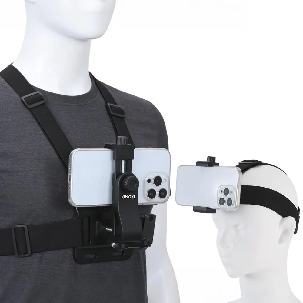 Chest Strap Mount Kit for POV/VLOG, Cell Phone Clip, Compatible with Action Cameras
Chest Strap Mount Kit for POV/VLOG, Cell Phone Clip, Compatible with Action Cameras