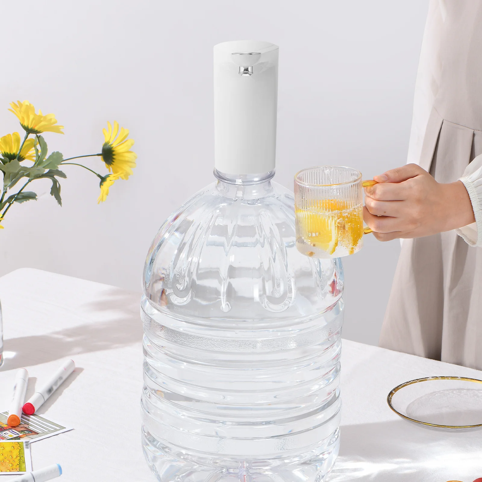 Portable Electric Water Pump for Bottled Water Dispenser Continuous Flow Automatic Touch Button Home Office Desktop Use Compact
Portable Electric Water Pump for Bottled Water Dispenser Continuous Flow Automatic Touch Button Home Office Desktop Use Compact