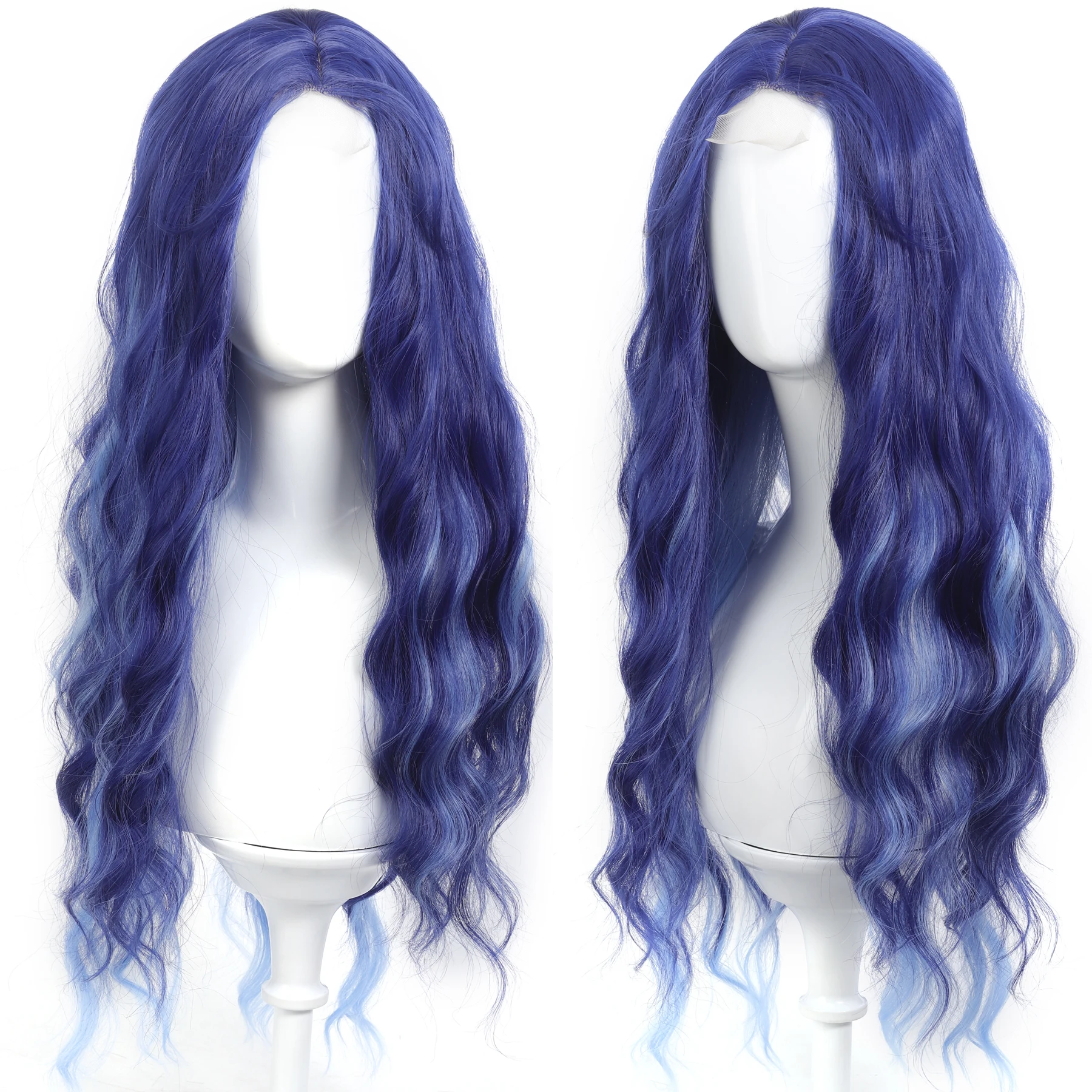 XIYUE Synthetic Forehead Lace Blue Wavy Wig for Women Middle Part Curly Natural Looking Heat Resistant Fiber for Daily
XIYUE Synthetic Forehead Lace Blue Wavy Wig for Women Middle Part Curly Natural Looking Heat Resistant Fiber for Daily