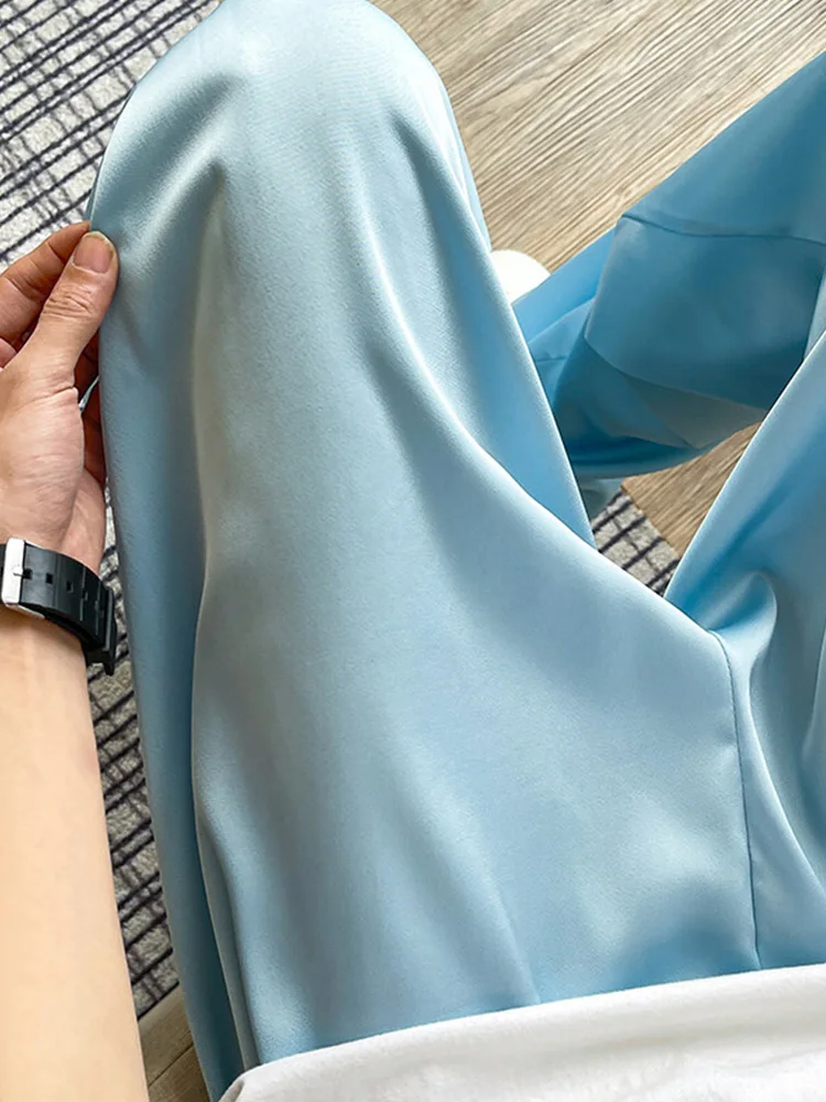 Мужские летние тонкие брюки из ледяного шелка с драпировкой на ощупь ленивая драпировка, защита от солнца, брюки с изгибом ножа, мягкие молочно-синие шелковые брюки с ацетатным лицом
Мужские летние тонкие брюки из ледяного шелка с драпировкой на ощупь ленивая драпировка, защита от солнца, брюки с изгибом ножа, мягкие молочно-синие шелковые брюки с ацетатным лицом