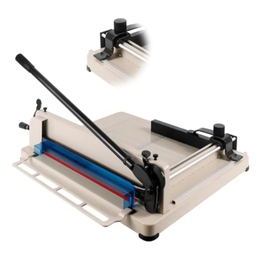 Резак для бумаги формата А3, гильотинный, на 400 листов, ручной, с защитным замком, острое лезвие из быстрорежущей стали, высокоскоростная резальная машина для бумаги
Резак для бумаги формата А3, гильотинный, на 400 листов, ручной, с защитным замком, острое лезвие из быстрорежущей стали, высокоскоростная резальная машина для бумаги