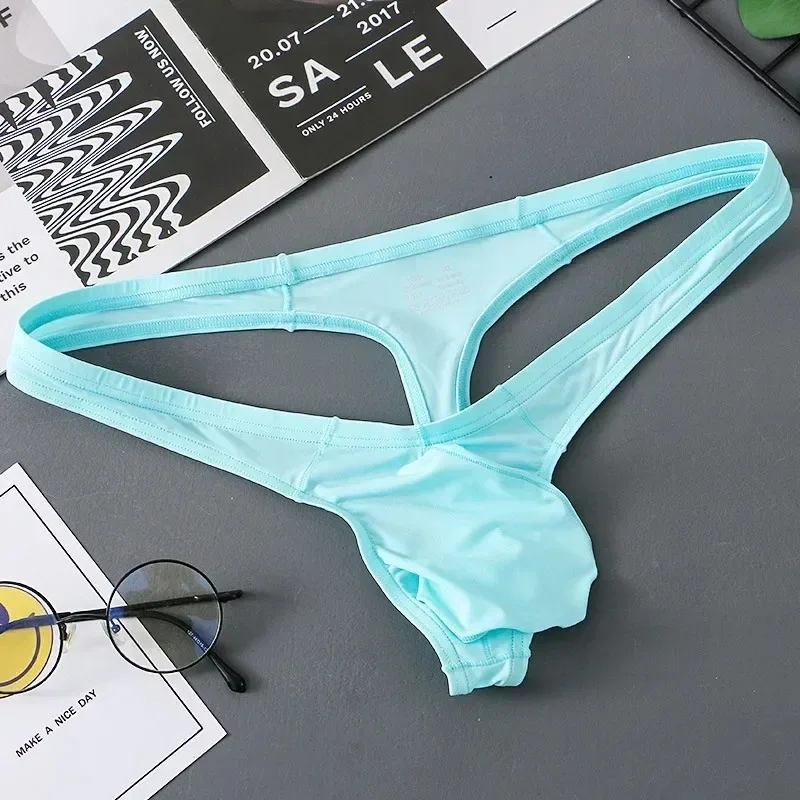 Men's T Back Thong Gay Sexy Low-rise U Convex Pouch Underwear Ice Silk Thin Lightweight G-string Open Butt Elastic Sports Bikini
Men's T Back Thong Gay Sexy Low-rise U Convex Pouch Underwear Ice Silk Thin Lightweight G-string Open Butt Elastic Sports Bikini