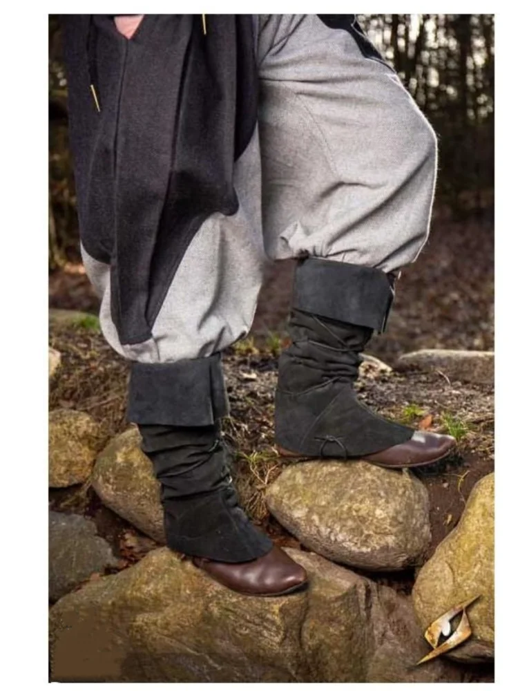 Medieval Retro Renaissance Men's Black Rope Boots Cover Viking Knight Halloween Party Cosplay Stage Performance Accessories Shoe
Medieval Retro Renaissance Men's Black Rope Boots Cover Viking Knight Halloween Party Cosplay Stage Performance Accessories Shoe