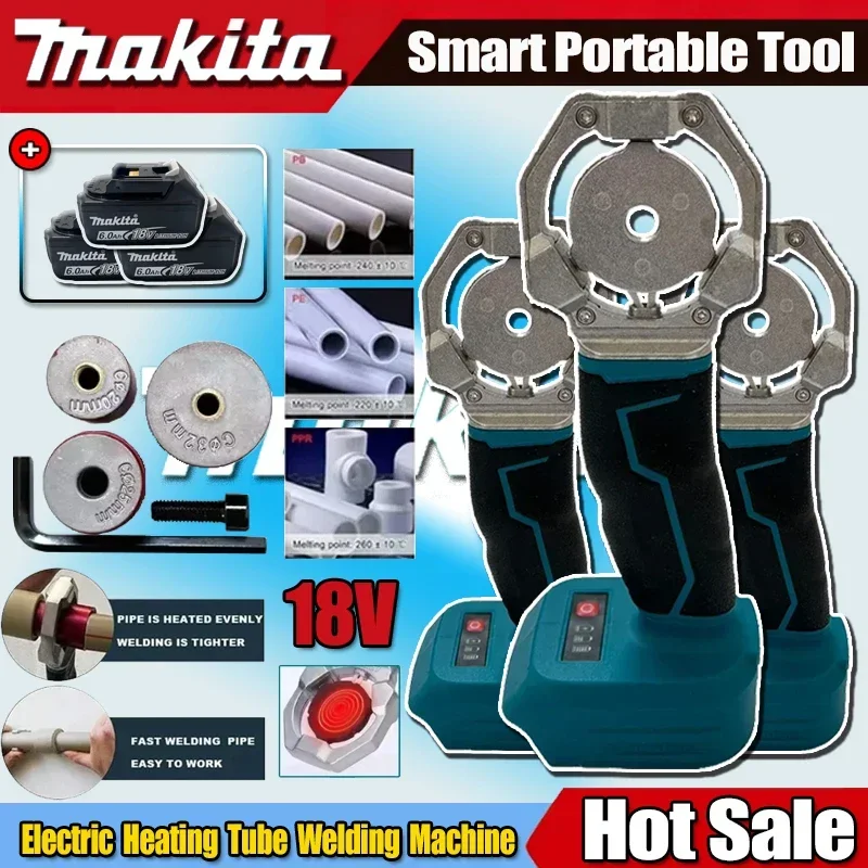 Makita Electric Cordless Pipe Welding Machine PPR/PB/PR Pipe Soldering Plastic Welding Tube Heating Hot Melt For 18/21V Battery
Makita Electric Cordless Pipe Welding Machine PPR/PB/PR Pipe Soldering Plastic Welding Tube Heating Hot Melt For 18/21V Battery