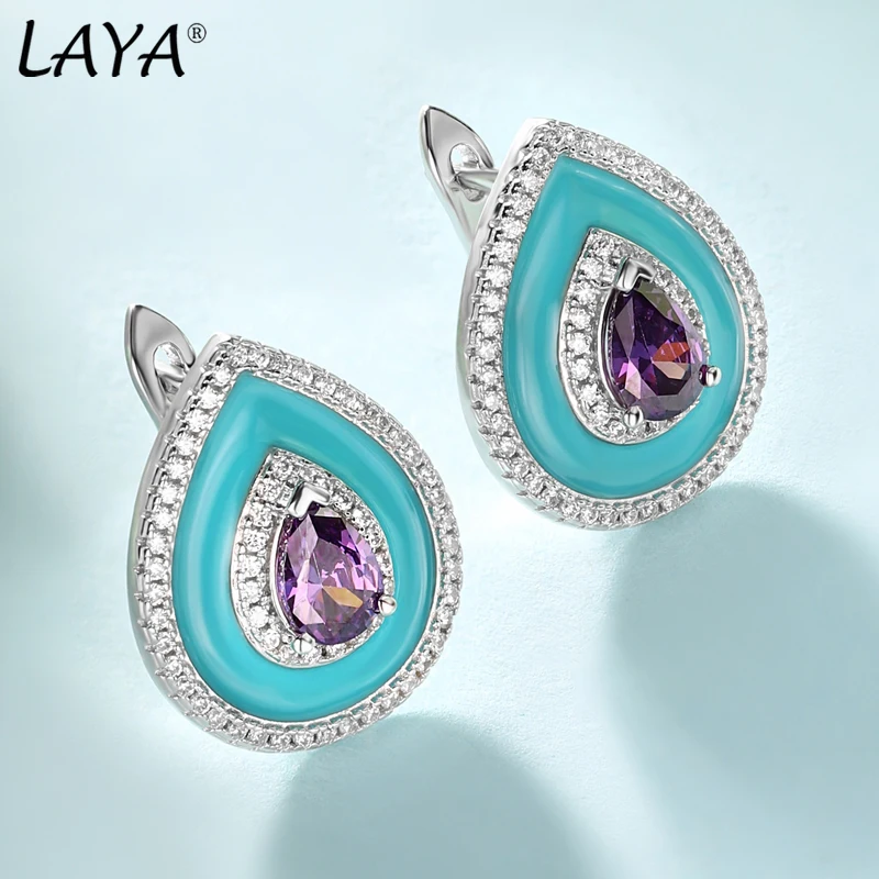 Laya Silver Earrings For Women Pure 925 Sterling Silver Retro Style High Quality Zircon Natural Blue Fushion Stone Fine Jewelry
Laya Silver Earrings For Women Pure 925 Sterling Silver Retro Style High Quality Zircon Natural Blue Fushion Stone Fine Jewelry