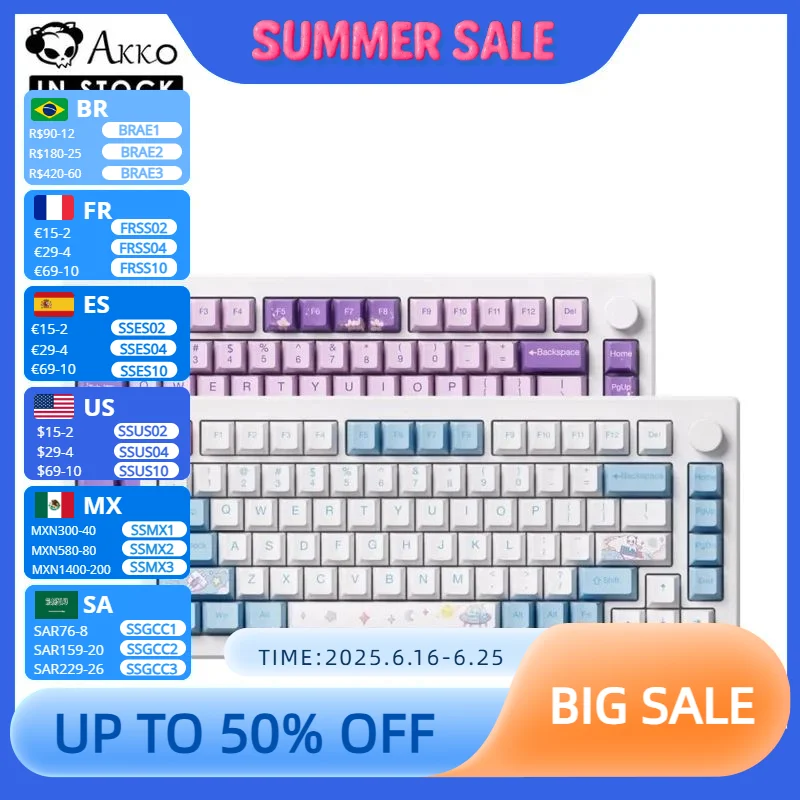 Akko MOD007-HE PC Rapid Trigger Mechanical Keyboard with Magnetic Switch RGB Hot Swap USB Type-C Wired Gaming Keyboard Gasket
Akko MOD007-HE PC Rapid Trigger Mechanical Keyboard with Magnetic Switch RGB Hot Swap USB Type-C Wired Gaming Keyboard Gasket