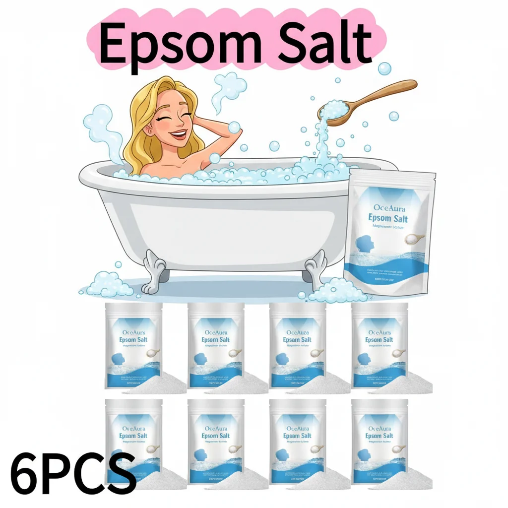 6PCS*30g Salt Magnesium Sulfate Moisturizing Exfoliating Muscle Detox Bath Care Hands Body
6PCS*30g Salt Magnesium Sulfate Moisturizing Exfoliating Muscle Detox Bath Care Hands Body