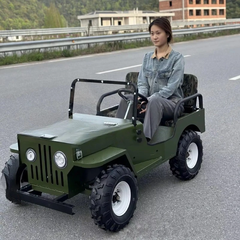 All Terrain Rides 48V 500 Watt Motor 2 Seater Adults & Kids Commercial Electric Mini Jeep
All Terrain Rides 48V 500 Watt Motor 2 Seater Adults & Kids Commercial Electric Mini Jeep