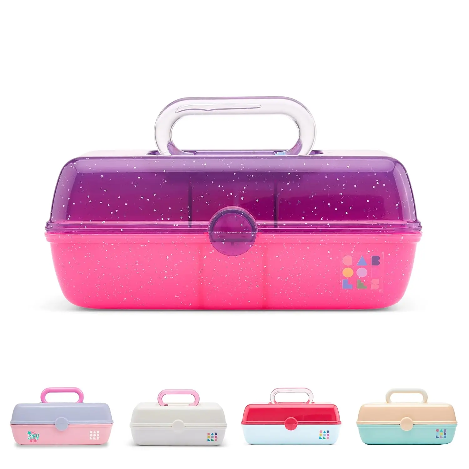 Compact Makeup Organizer Box with Mirror, 2 Swivel Trays, Secure Latch for Travel
Compact Makeup Organizer Box with Mirror, 2 Swivel Trays, Secure Latch for Travel