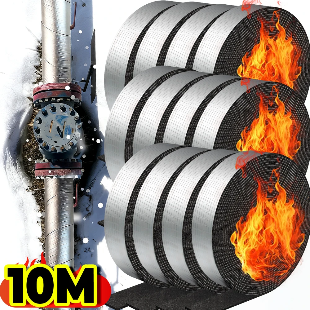 Pipe Wrap Insulation Tape Winter Freeze Protection Black Roll Waterproof Cold Hot Outdoor Indoor Pipe Sleeve Self Adhesive 10M
Pipe Wrap Insulation Tape Winter Freeze Protection Black Roll Waterproof Cold Hot Outdoor Indoor Pipe Sleeve Self Adhesive 10M