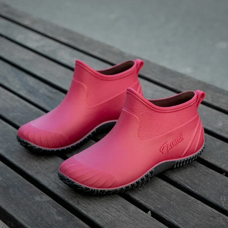 Rain Boots Women Waterproof Ankle Rubber Shoes Woman Working Garden Galoshes Comfort Water Shoes Botas De Agua Mujer Lluvia
Rain Boots Women Waterproof Ankle Rubber Shoes Woman Working Garden Galoshes Comfort Water Shoes Botas De Agua Mujer Lluvia