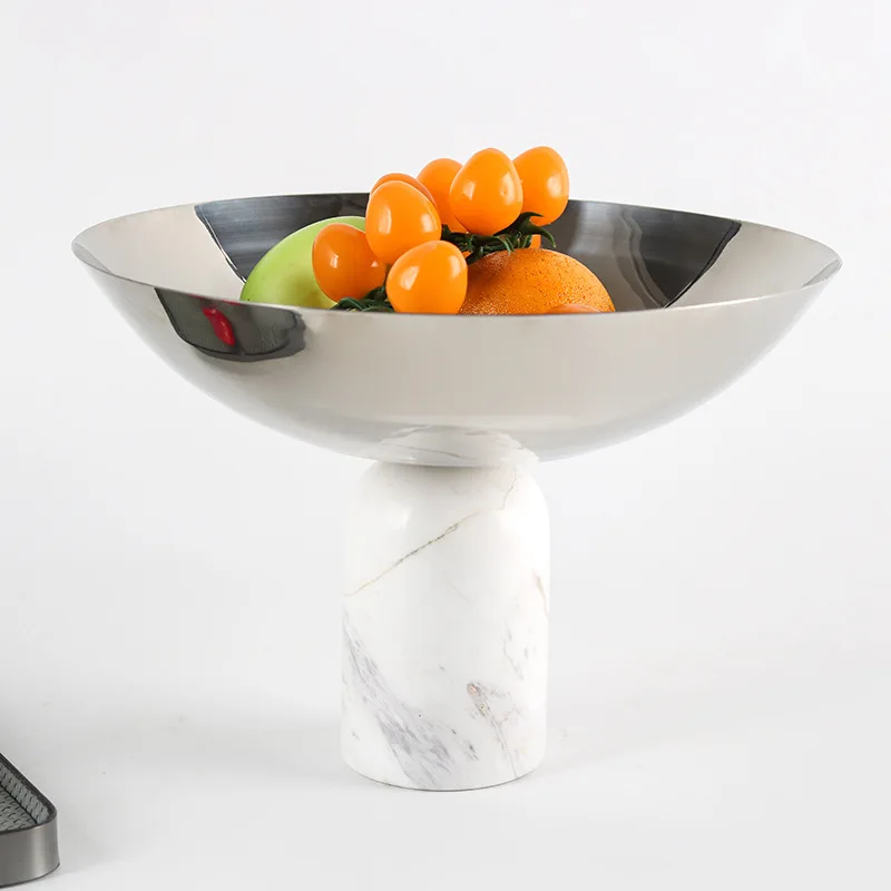 Marble Base Decorative Tray, Stainless Steel Tableware, High Footed Fruit Tray, Ornaments, Large Fruit Bowls, Kitchen Utensils
Marble Base Decorative Tray, Stainless Steel Tableware, High Footed Fruit Tray, Ornaments, Large Fruit Bowls, Kitchen Utensils