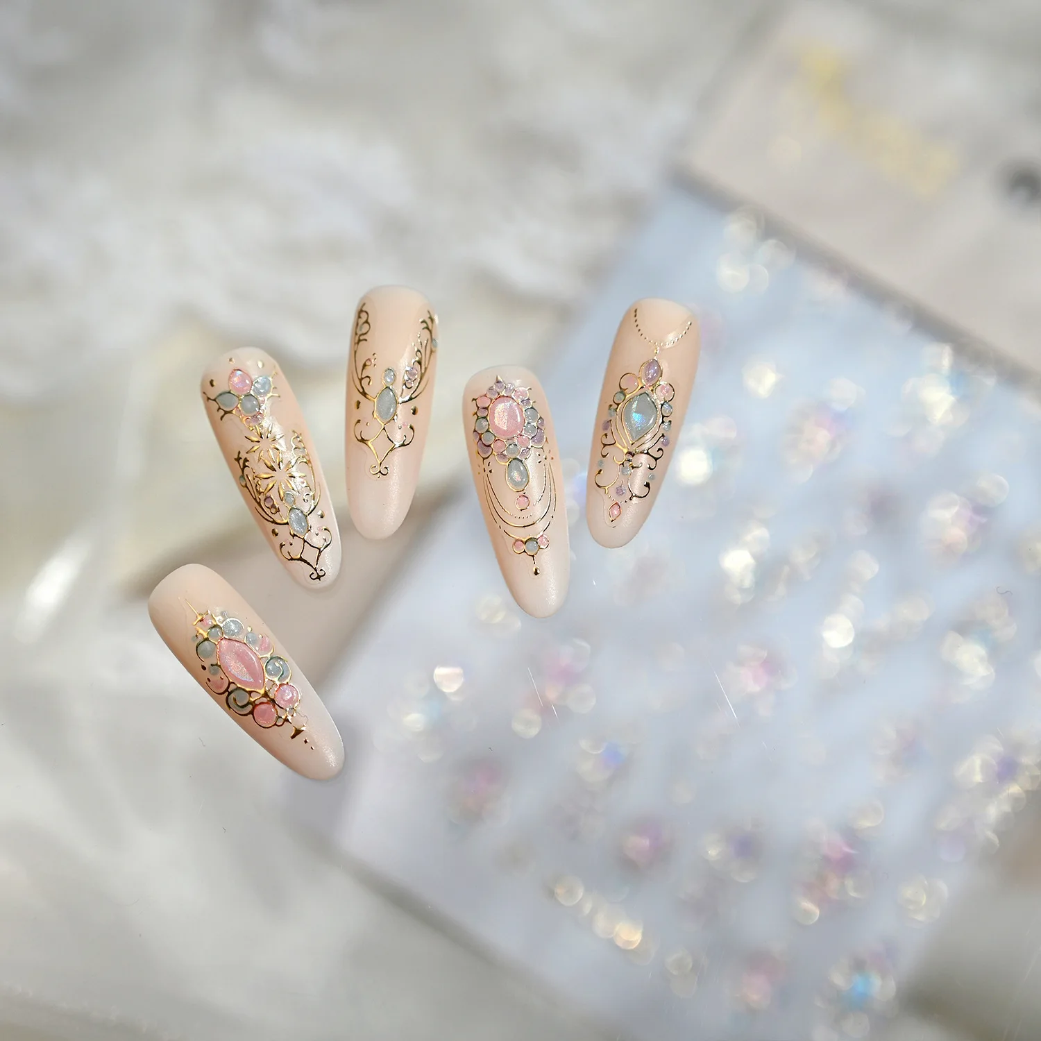 Palace Style Gemstone Nail Stickers Light Luxury Exquisite Star Self Adhesive Waterproof Premium Non Toxic for Home Party
Palace Style Gemstone Nail Stickers Light Luxury Exquisite Star Self Adhesive Waterproof Premium Non Toxic for Home Party