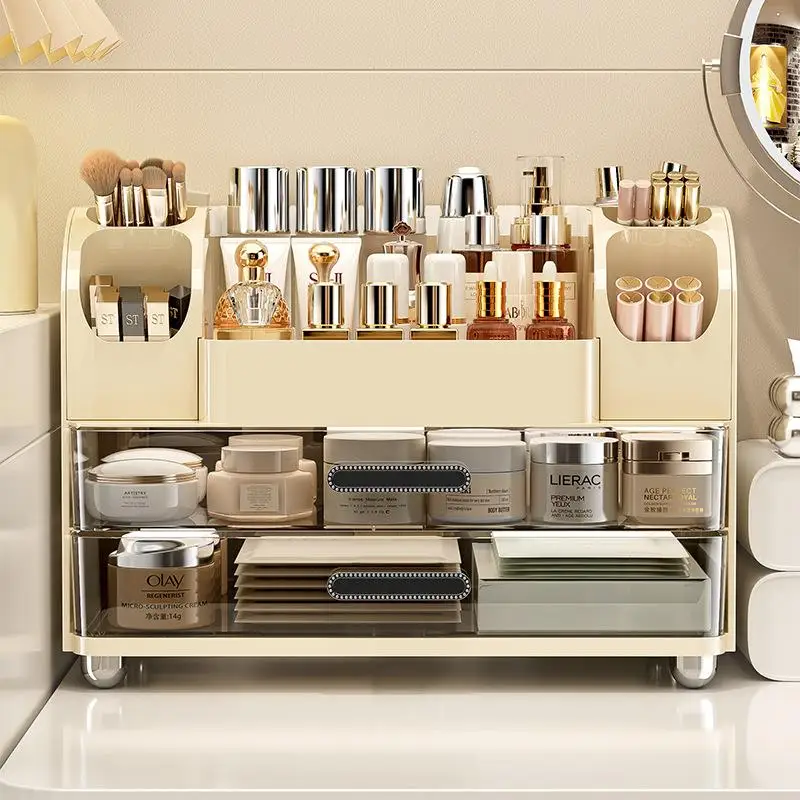 Advanced Dustproof Drawer Type Makeup Storage Box Desktop Cosmetic Organizer Rack for Skincare Lipsticks Brushes Jewelry
Advanced Dustproof Drawer Type Makeup Storage Box Desktop Cosmetic Organizer Rack for Skincare Lipsticks Brushes Jewelry