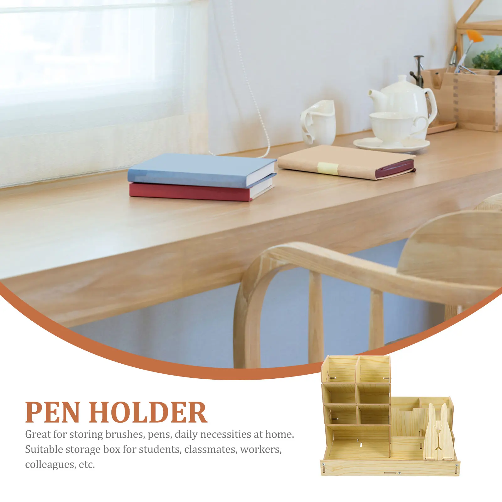 Pen Organizer for Desk Drawer Holder Stationery Storage Box Holders Desktop Wooden Small Student
Pen Organizer for Desk Drawer Holder Stationery Storage Box Holders Desktop Wooden Small Student