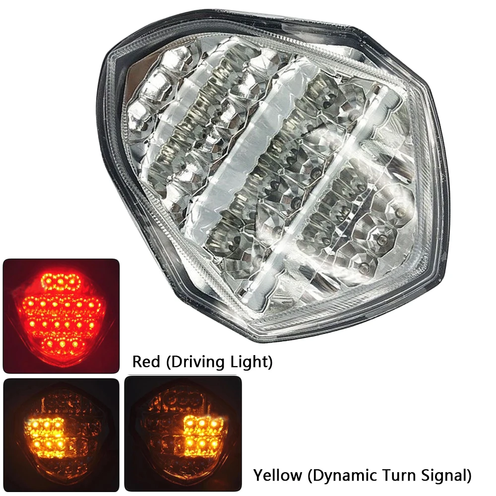New Motorcycle Rear Tail Light Dynamic Turn Signal Stop Light Smoked/Clear Shell For Suzuki GSX-R 1000 2003 2004
New Motorcycle Rear Tail Light Dynamic Turn Signal Stop Light Smoked/Clear Shell For Suzuki GSX-R 1000 2003 2004