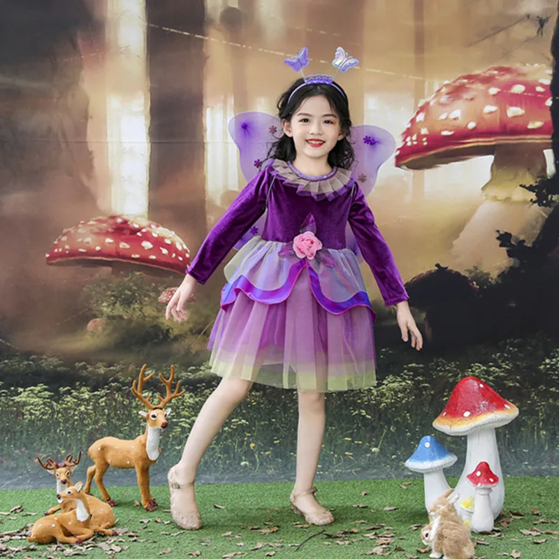 loween Purple Fairy Girl Witch Costume Children's Performance Outfit Snow White Angel Skirt Stage Costume for Girls
loween Purple Fairy Girl Witch Costume Children's Performance Outfit Snow White Angel Skirt Stage Costume for Girls