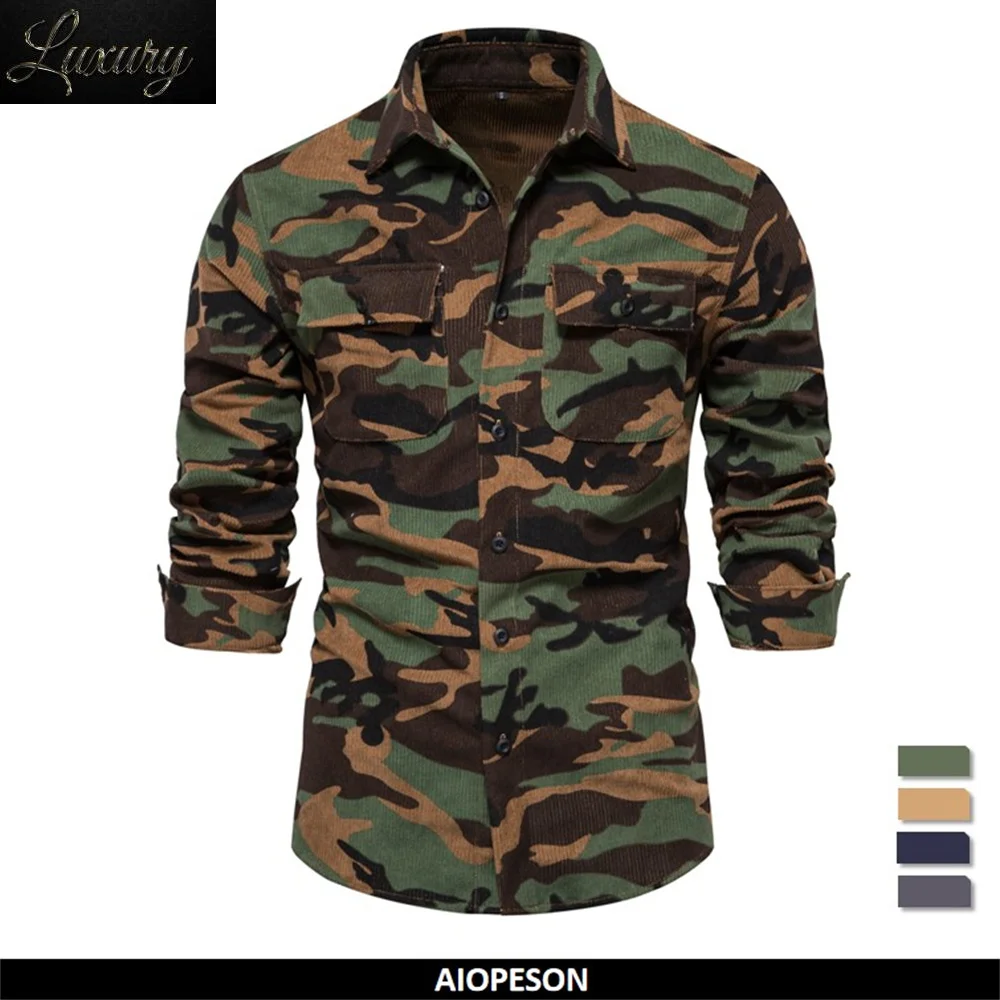 2023 New Solid Color Shirt Corduroy for Men Business Casual Pocket 's Thicken Autumn
2023 New Solid Color Shirt Corduroy for Men Business Casual Pocket 's Thicken Autumn