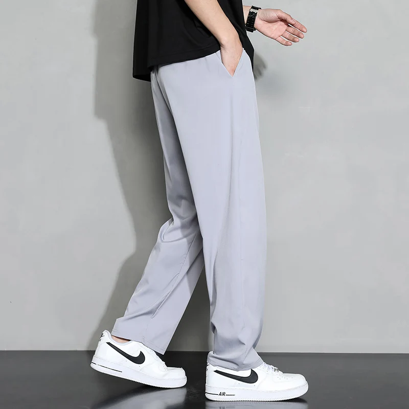Men's Fashion Trend Loose Straight Ice Silk Quick Drying Pants for Outdoor Cycling Sweat Absorbing and Breathable Casual Pants
Men's Fashion Trend Loose Straight Ice Silk Quick Drying Pants for Outdoor Cycling Sweat Absorbing and Breathable Casual Pants