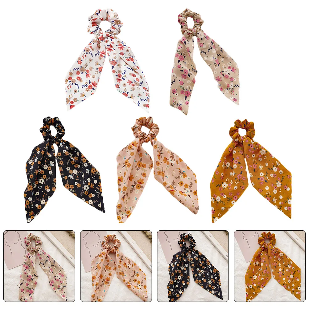 5Pcs Floral Ring Elastic Scrunchies Polyester Ribbon Women Long Hair Ties Fashionable Hair Rings Decorative Headwear Stage
5Pcs Floral Ring Elastic Scrunchies Polyester Ribbon Women Long Hair Ties Fashionable Hair Rings Decorative Headwear Stage