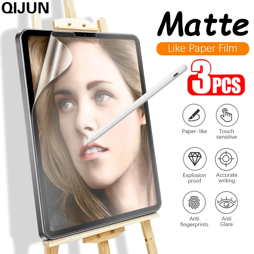 Matte Writing on Paper Screen Protector For Apple iPad Pro 11 13 (2024) i Pad Air 11 13 2024 Paper Feel PET Film iPad pro13 2024
Matte Writing on Paper Screen Protector For Apple iPad Pro 11 13 (2024) i Pad Air 11 13 2024 Paper Feel PET Film iPad pro13 2024