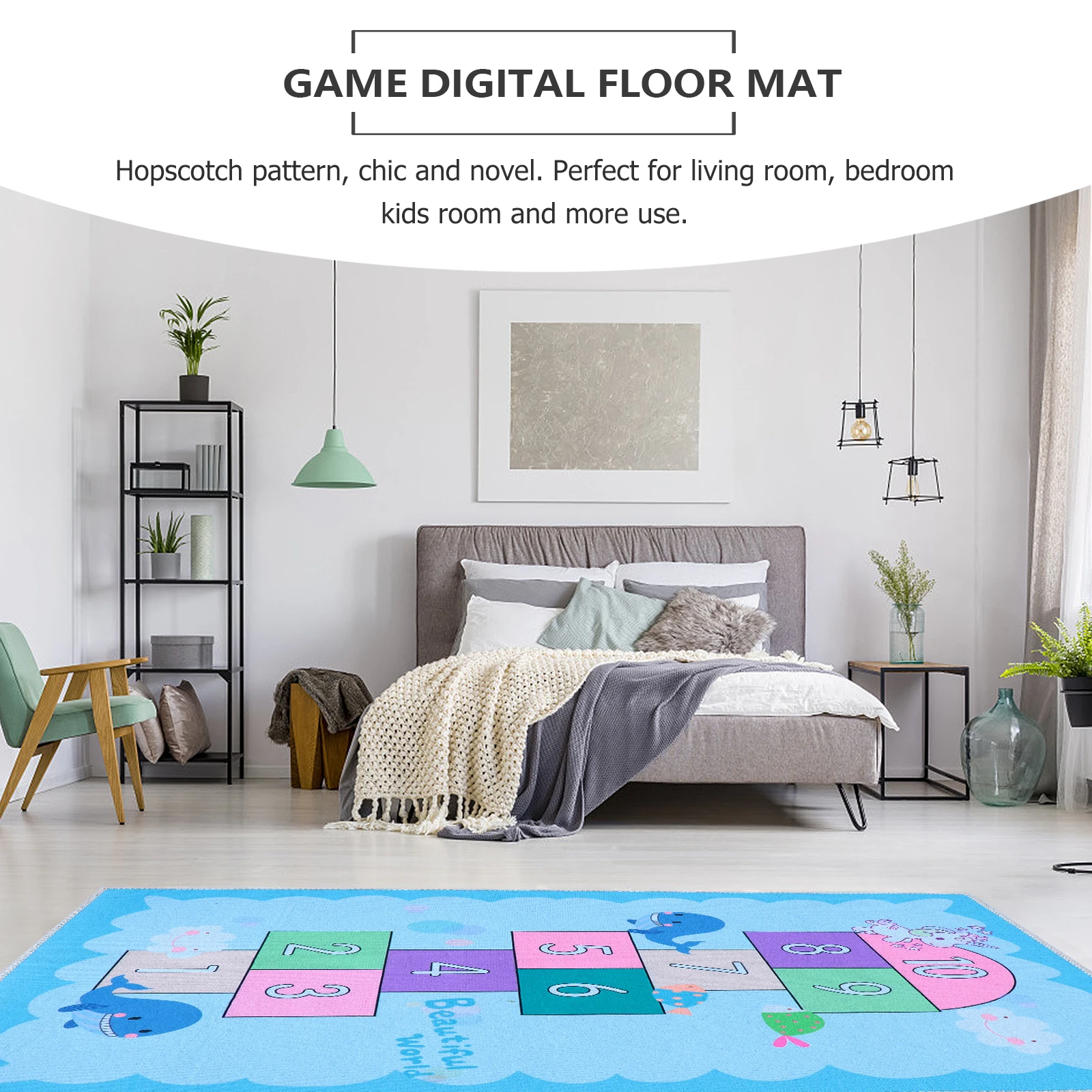 Children Play Floor Mat 50x80cm Kids Bedroom Rug Hopscotch Game Pad Decorative Carpet Anti Skid Design
Children Play Floor Mat 50x80cm Kids Bedroom Rug Hopscotch Game Pad Decorative Carpet Anti Skid Design