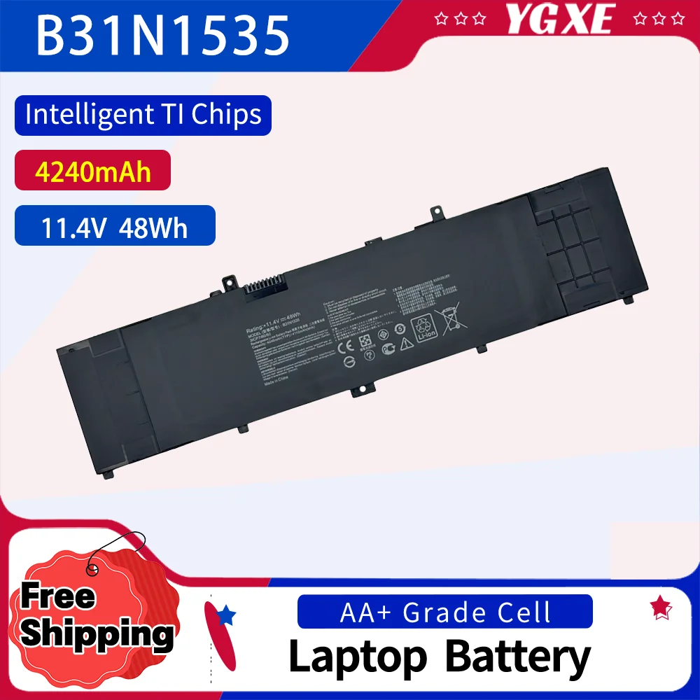 11,4 В 48WH B31N1535 Аккумулятор для ноутбука ASUS ZenBook UX310 UX310UA UX310UQ UX410 UX410U U4000U U400UQ RX310U
11,4 В 48WH B31N1535 Аккумулятор для ноутбука ASUS ZenBook UX310 UX310UA UX310UQ UX410 UX410U U4000U U400UQ RX310U