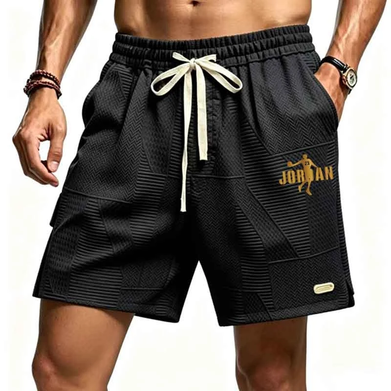 Men's Jacquard Casual Shorts Summer Elastic Waist Drawstring Waffle Breathable Sports Basketball Shorts with Pockets
Men's Jacquard Casual Shorts Summer Elastic Waist Drawstring Waffle Breathable Sports Basketball Shorts with Pockets