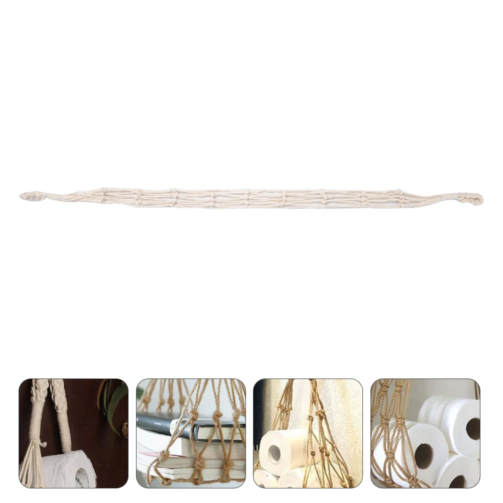 Cotton Rope Wall Hanging Pouch Home ganizer Multi functional Practical Space saving Stylish Gift Idea Modern Art 
Cotton Rope Wall Hanging Pouch Home ganizer Multi functional Practical Space saving Stylish Gift Idea Modern Art