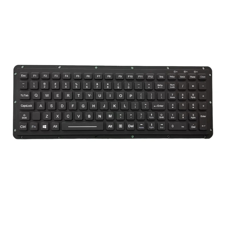 102-Key Embedded Rugged Silicone Rubber Keyboard with IP65 Waterproof Protection, Numeric Keypad, Function Keys & Aluminum Backp
102-Key Embedded Rugged Silicone Rubber Keyboard with IP65 Waterproof Protection, Numeric Keypad, Function Keys & Aluminum Backp