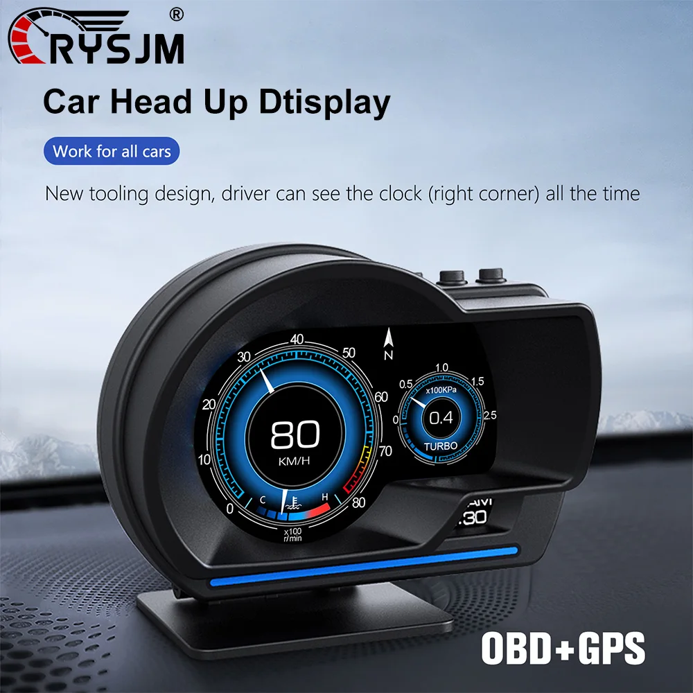 Car OBD + GPS Head Up Display Digital HUD Odometer Speed Turbo Boost Water / Oil Temp RPM Auto Mete With Alarm Car Accessories
Car OBD + GPS Head Up Display Digital HUD Odometer Speed Turbo Boost Water / Oil Temp RPM Auto Mete With Alarm Car Accessories