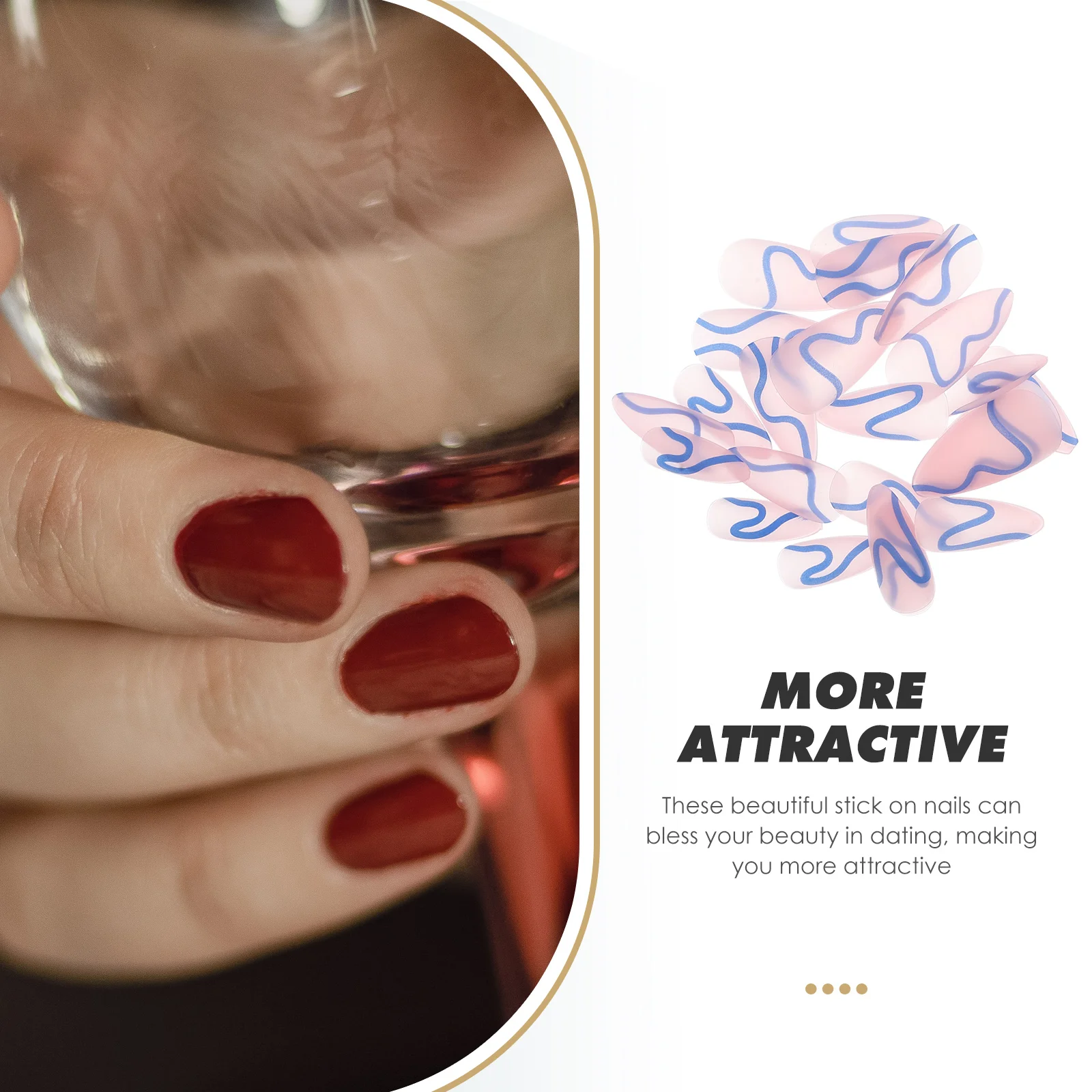 24pcs Blue Ribbon Matte Texture Women False Kit Glue On Nails Nail Art Fake Nails Kit Supplies
24pcs Blue Ribbon Matte Texture Women False Kit Glue On Nails Nail Art Fake Nails Kit Supplies