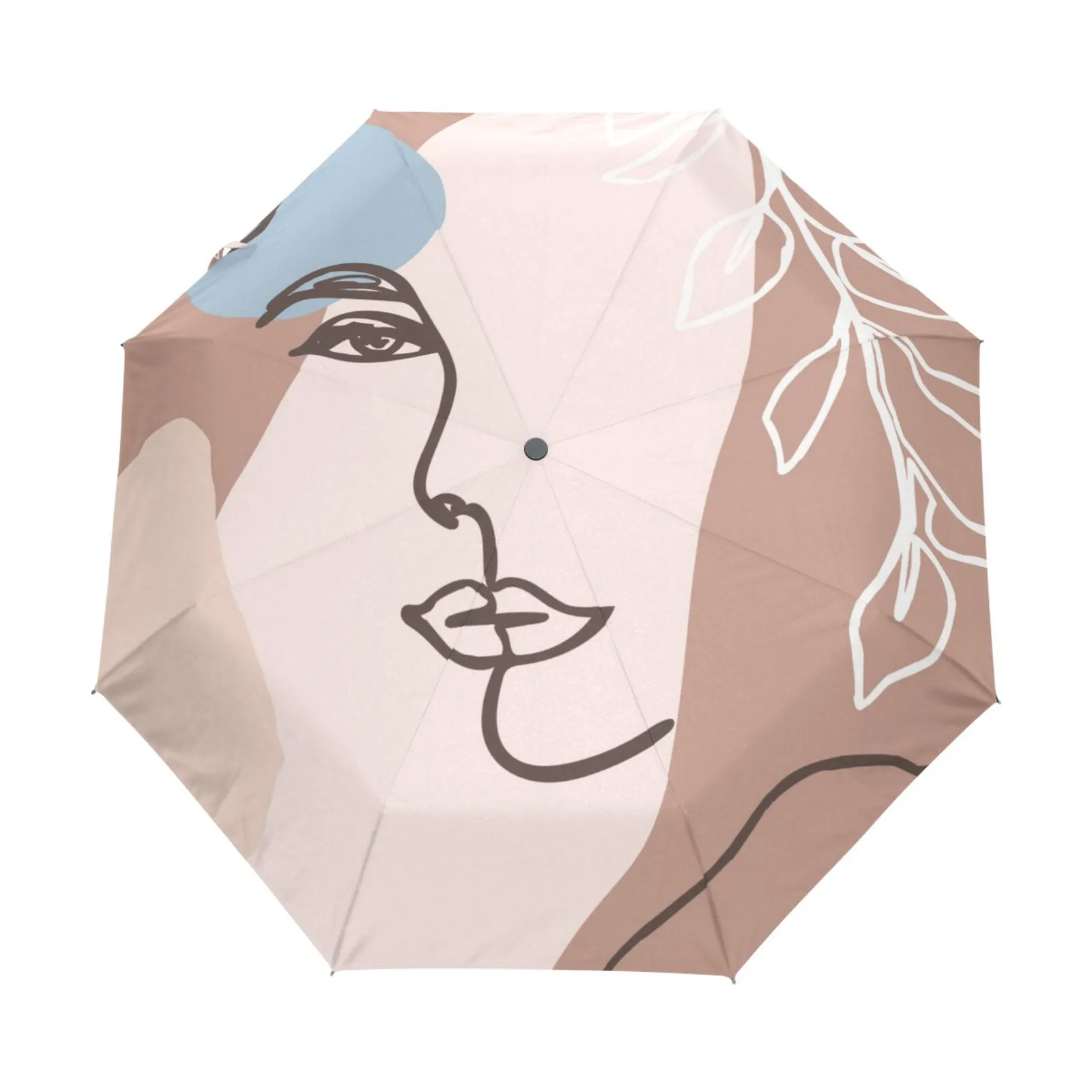 Abstract Face Design Women's Rain Umbrella With Black Coating UV Sun Protection Parasol Fully Automatic Three Folding Umbrella
Abstract Face Design Women's Rain Umbrella With Black Coating UV Sun Protection Parasol Fully Automatic Three Folding Umbrella