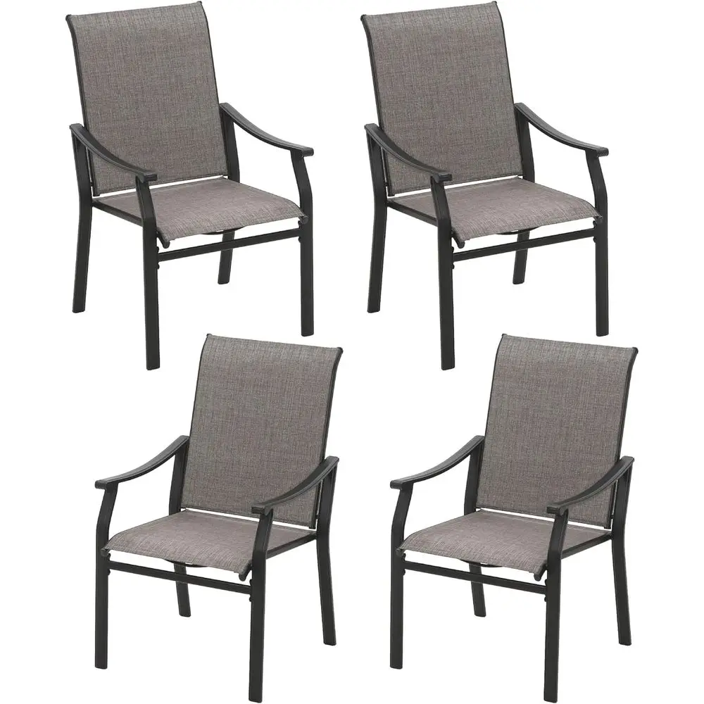 4-Piece Outdoor Patio Chair Set with Textilene Fabric and Heavy-Duty Iron Frame, Ideal for Lawn, Garden, and Deck Use, Supports
4-Piece Outdoor Patio Chair Set with Textilene Fabric and Heavy-Duty Iron Frame, Ideal for Lawn, Garden, and Deck Use, Supports