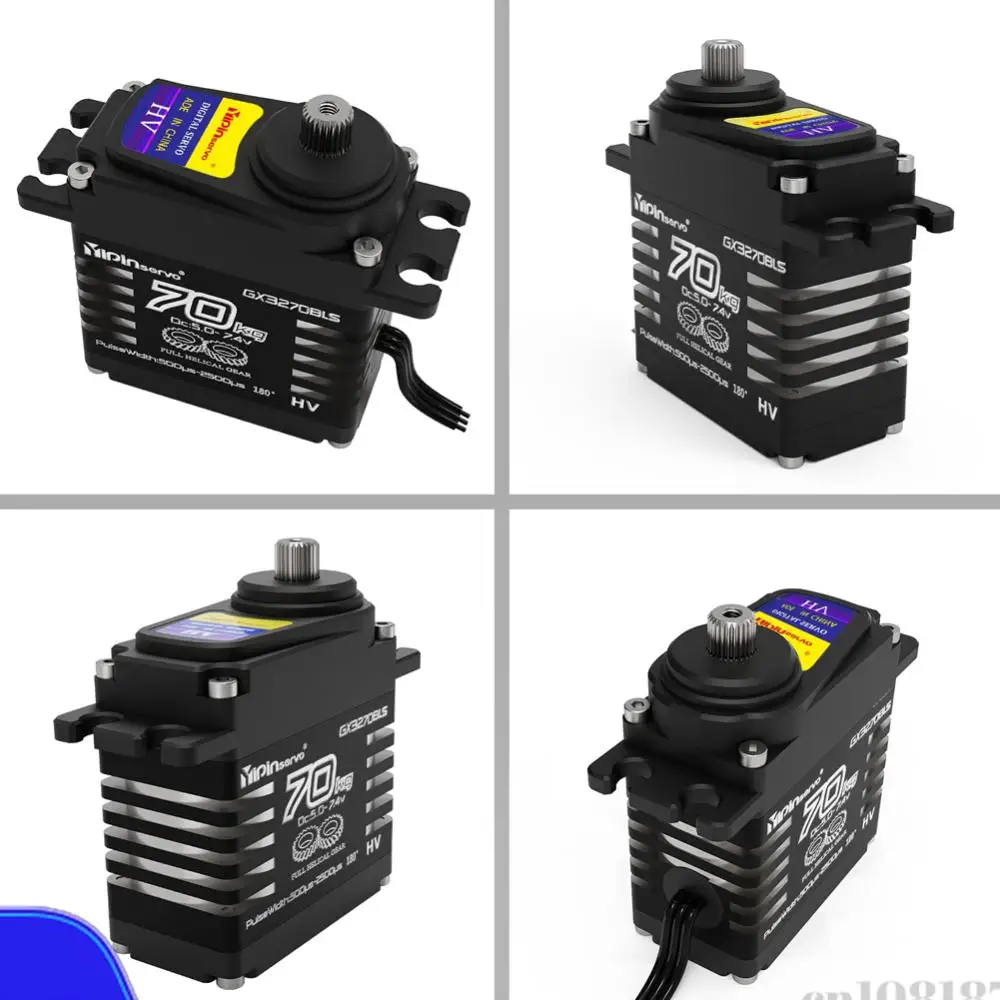 70KG High Torque Servos 7.4V Digital Servos Metal Gear Steering Servos for 1/8 1/10 1/12 RC Truck Car Crawler Boat Robot
70KG High Torque Servos 7.4V Digital Servos Metal Gear Steering Servos for 1/8 1/10 1/12 RC Truck Car Crawler Boat Robot