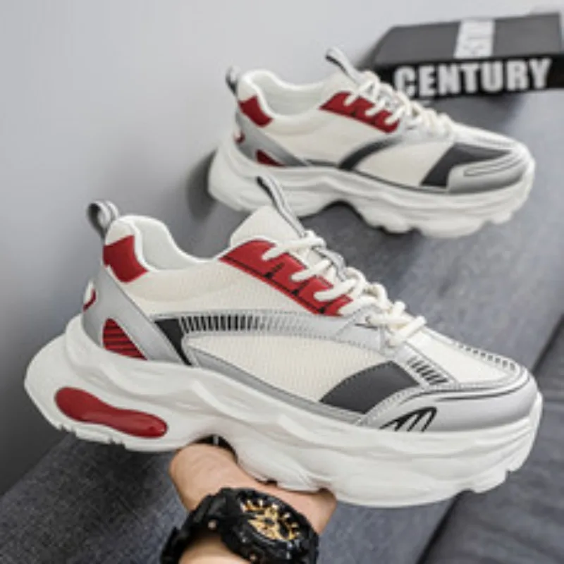 Мужские кроссовки на массивном каблуке, дизайнерская спортивная обувь на мягкой подошве, модная повседневная кожаная ткань, дышащая обувь на платформе с увеличенной высотой
Мужские кроссовки на массивном каблуке, дизайнерская спортивная обувь на мягкой подошве, модная повседневная кожаная ткань, дышащая обувь на платформе с увеличенной высотой