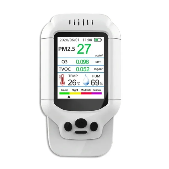 Ozone Meter Multi-functional Air Quality Monitor Gas Analyzer TVOC PM2.5PM1.0PM10 Ozone Concentration Detector
Ozone Meter Multi-functional Air Quality Monitor Gas Analyzer TVOC PM2.5PM1.0PM10 Ozone Concentration Detector