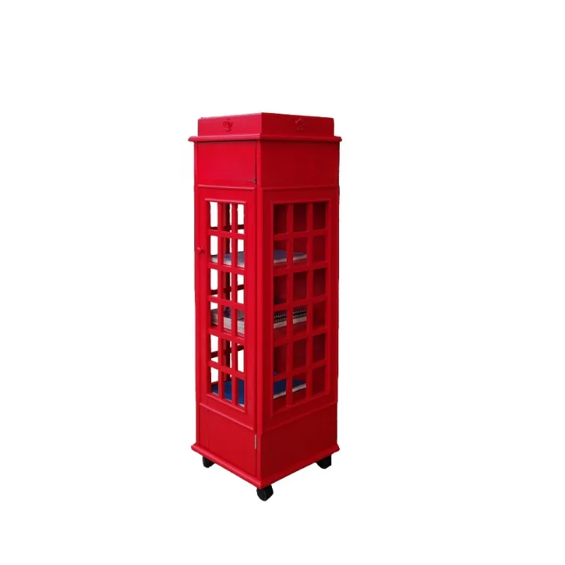 Pure solid wood British style CD cabinet furniture telephone booth decoration ornament retro
Pure solid wood British style CD cabinet furniture telephone booth decoration ornament retro