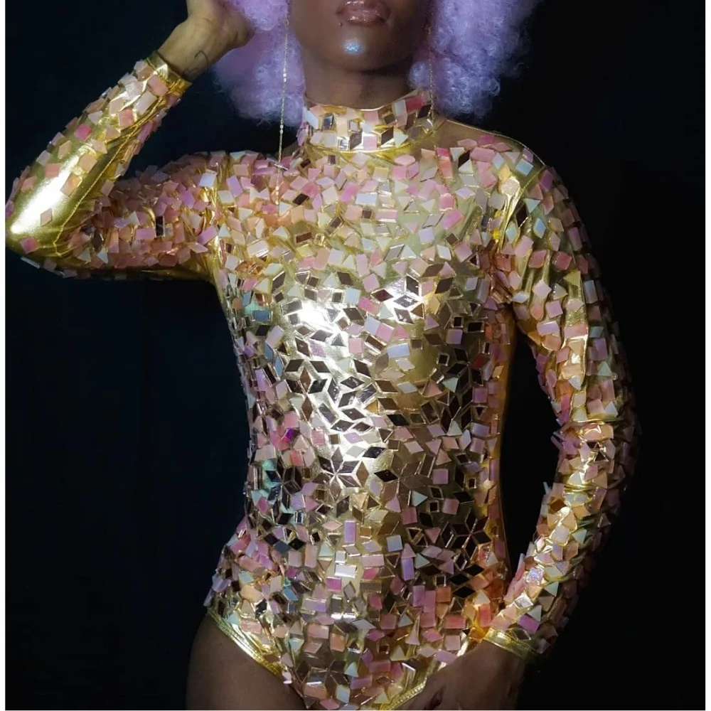 Women Metallic Shiny Athletic Leotard Bodysuit Mock Neck Long Sleeve Bodycon Fitness Yoga Jumpsuit For Rave Music Festival Club
Women Metallic Shiny Athletic Leotard Bodysuit Mock Neck Long Sleeve Bodycon Fitness Yoga Jumpsuit For Rave Music Festival Club