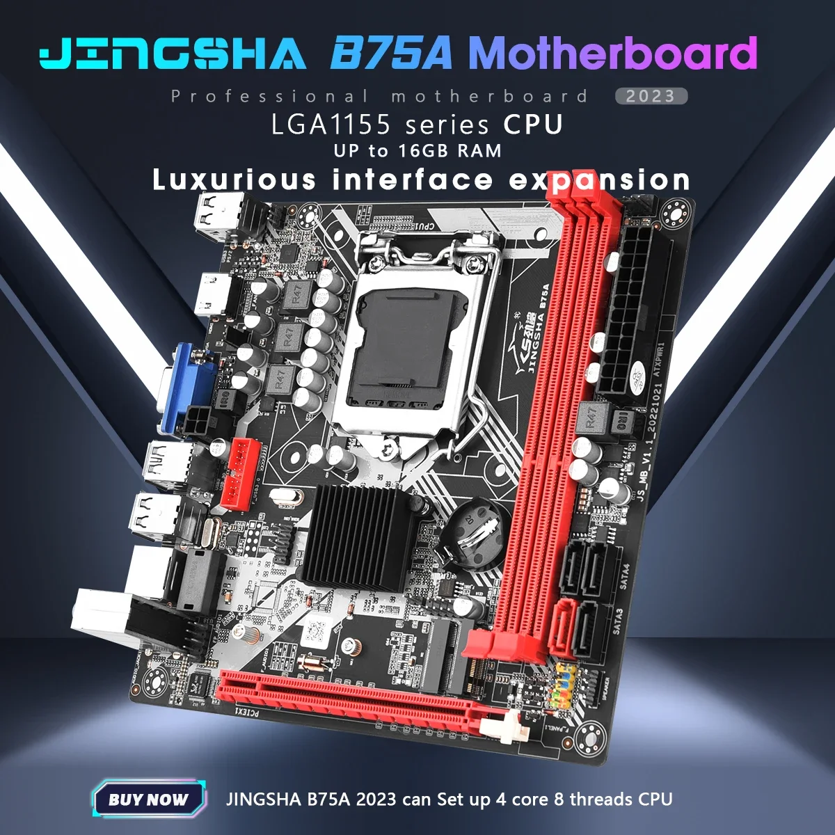 Материнская плата JINGSHA B75A с поддержкой процессора LGA1155 с памятью DDR3, двухканальный стандарт, USB3.0 NVME, Wi-Fi M.2 PCIE 16X
Материнская плата JINGSHA B75A с поддержкой процессора LGA1155 с памятью DDR3, двухканальный стандарт, USB3.0 NVME, Wi-Fi M.2 PCIE 16X