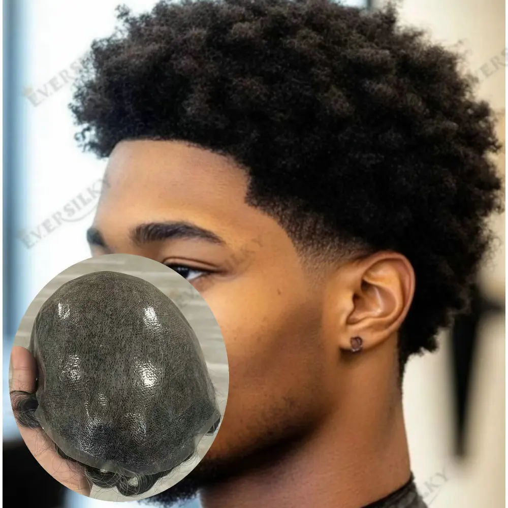 6mm Afro Tight Curly Black 1b40 1b80Grey Men's Toupee Human Hair Durable Thin Skin Full PU Natural Hairline Male Hair Prosthesis
6mm Afro Tight Curly Black 1b40 1b80Grey Men's Toupee Human Hair Durable Thin Skin Full PU Natural Hairline Male Hair Prosthesis