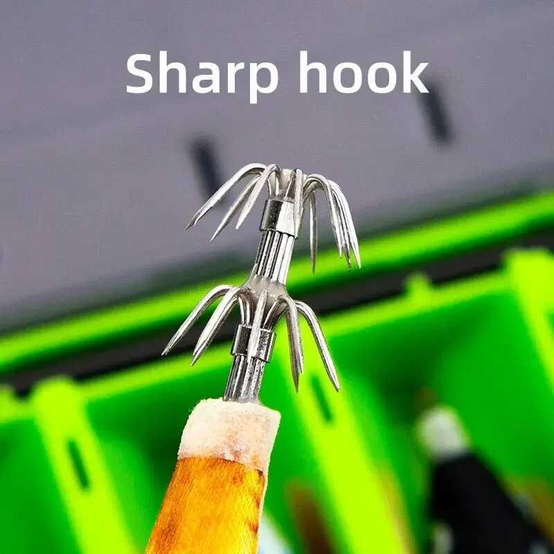 Крючок для зонта из нержавеющей стали, крючок для кальмара, большой рыболовный крючок, герметичный рыболовный крючок с несколькими когтями против морской воды, капюлы для кальмаров
Крючок для зонта из нержавеющей стали, крючок для кальмара, большой рыболовный крючок, герметичный рыболовный крючок с несколькими когтями против морской воды, капюлы для кальмаров