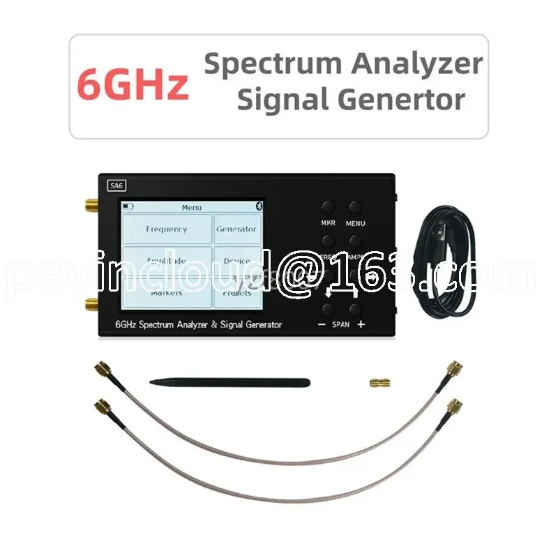 Wireless Signal Tester SA6 35-6200Mhz 3.2-inch LCD 6Ghz Digital RF Spectrum Analyzerr
Wireless Signal Tester SA6 35-6200Mhz 3.2-inch LCD 6Ghz Digital RF Spectrum Analyzerr