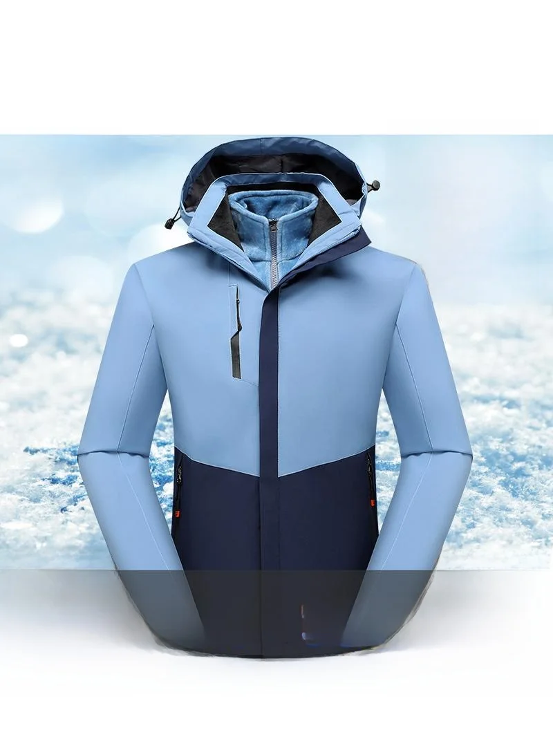 Outdoor Men's Fce Lined Tee-in-One Thi Jaet Detachable Hood Large Size Trendy Brand Coat for Autumn Winter Climbing
Outdoor Men's Fce Lined Tee-in-One Thi Jaet Detachable Hood Large Size Trendy Brand Coat for Autumn Winter Climbing