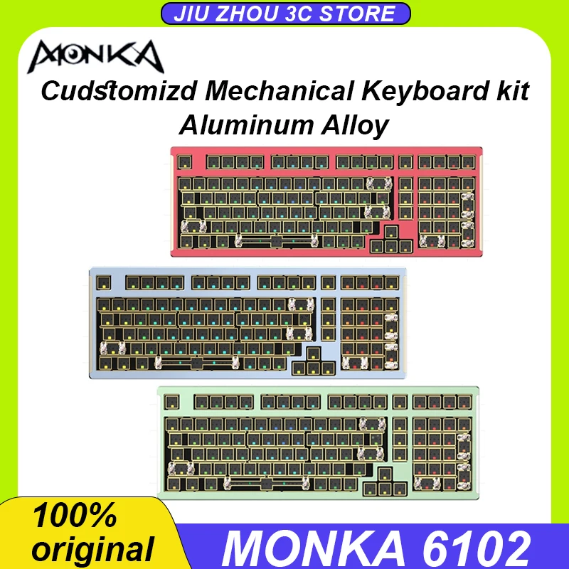 Monka 6102 Mechanical Keyboard Kit Aluminium Alloy Cnc Wired Hot Swap Rgb Gasket Structure Customized Pc Gaming Keyboard Office
Monka 6102 Mechanical Keyboard Kit Aluminium Alloy Cnc Wired Hot Swap Rgb Gasket Structure Customized Pc Gaming Keyboard Office