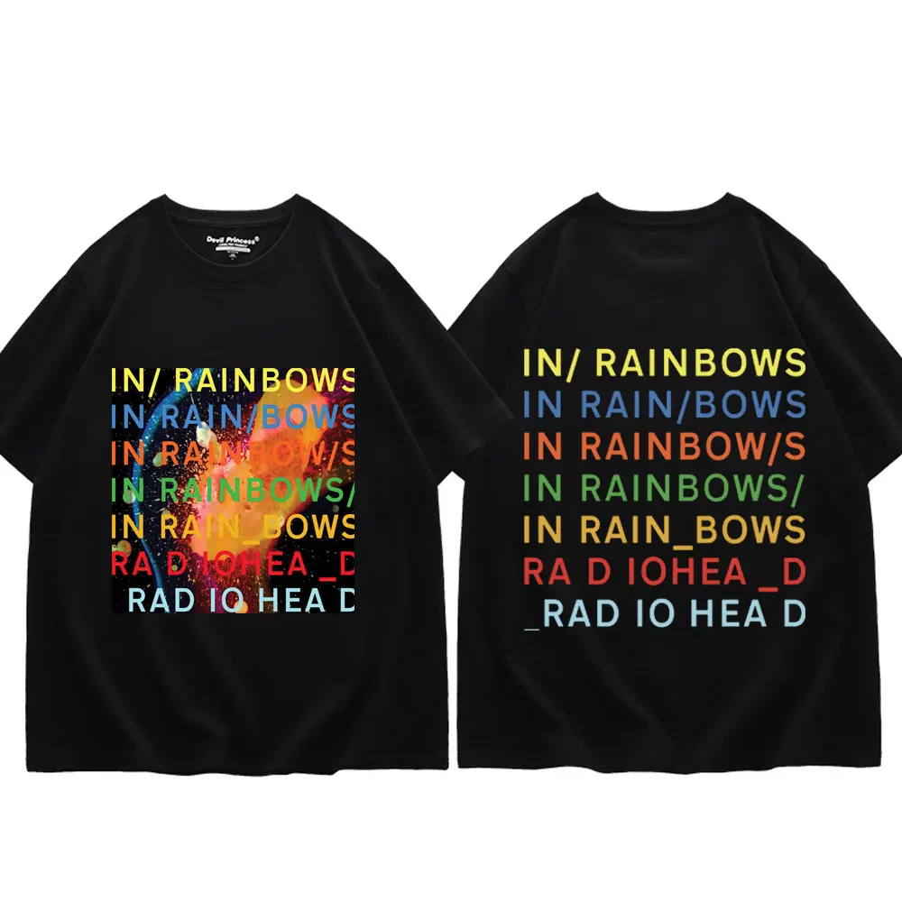 Rock Band Radiohead in Rainbows Album Print T Shirt Harajuku Y2k Oversized T-shirt Men Women Clothing Fashion Hip Hop T-shirts
Rock Band Radiohead in Rainbows Album Print T Shirt Harajuku Y2k Oversized T-shirt Men Women Clothing Fashion Hip Hop T-shirts