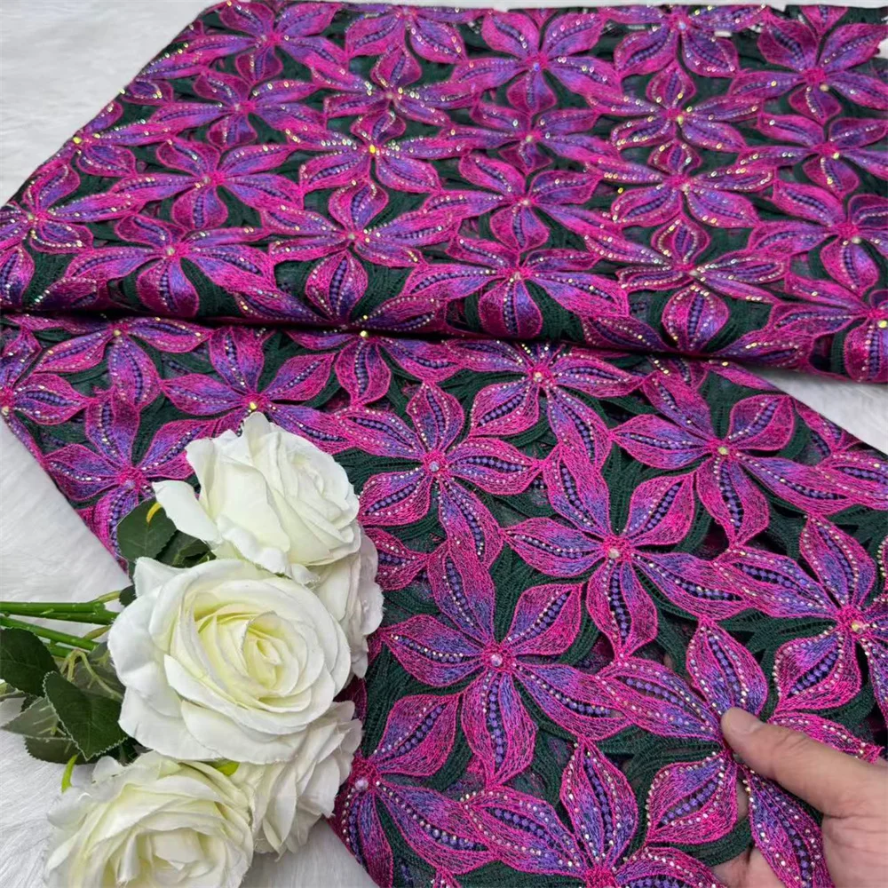 Luxury 2025 High Quality French Sewing Material African Guipure Lace Cord Fabric Nigeria Water Soluble Wedding Bridal 5Ya W713-1
Luxury 2025 High Quality French Sewing Material African Guipure Lace Cord Fabric Nigeria Water Soluble Wedding Bridal 5Ya W713-1