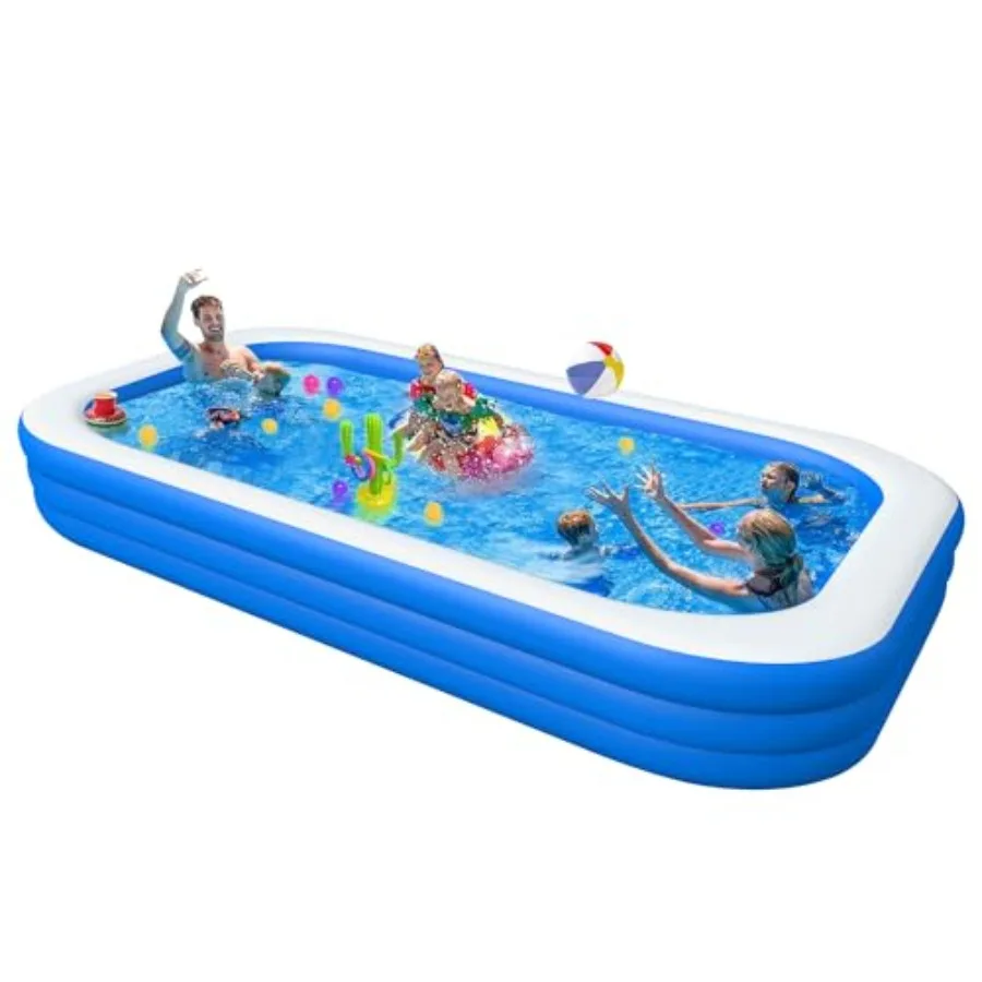 Inflatable Swimming Pool, Large Blow up Pool, Above Ground Swimming Pool for Family, Pools for Kid, 150 x 72 x 22 inch Full-Siz
Inflatable Swimming Pool, Large Blow up Pool, Above Ground Swimming Pool for Family, Pools for Kid, 150 x 72 x 22 inch Full-Siz
