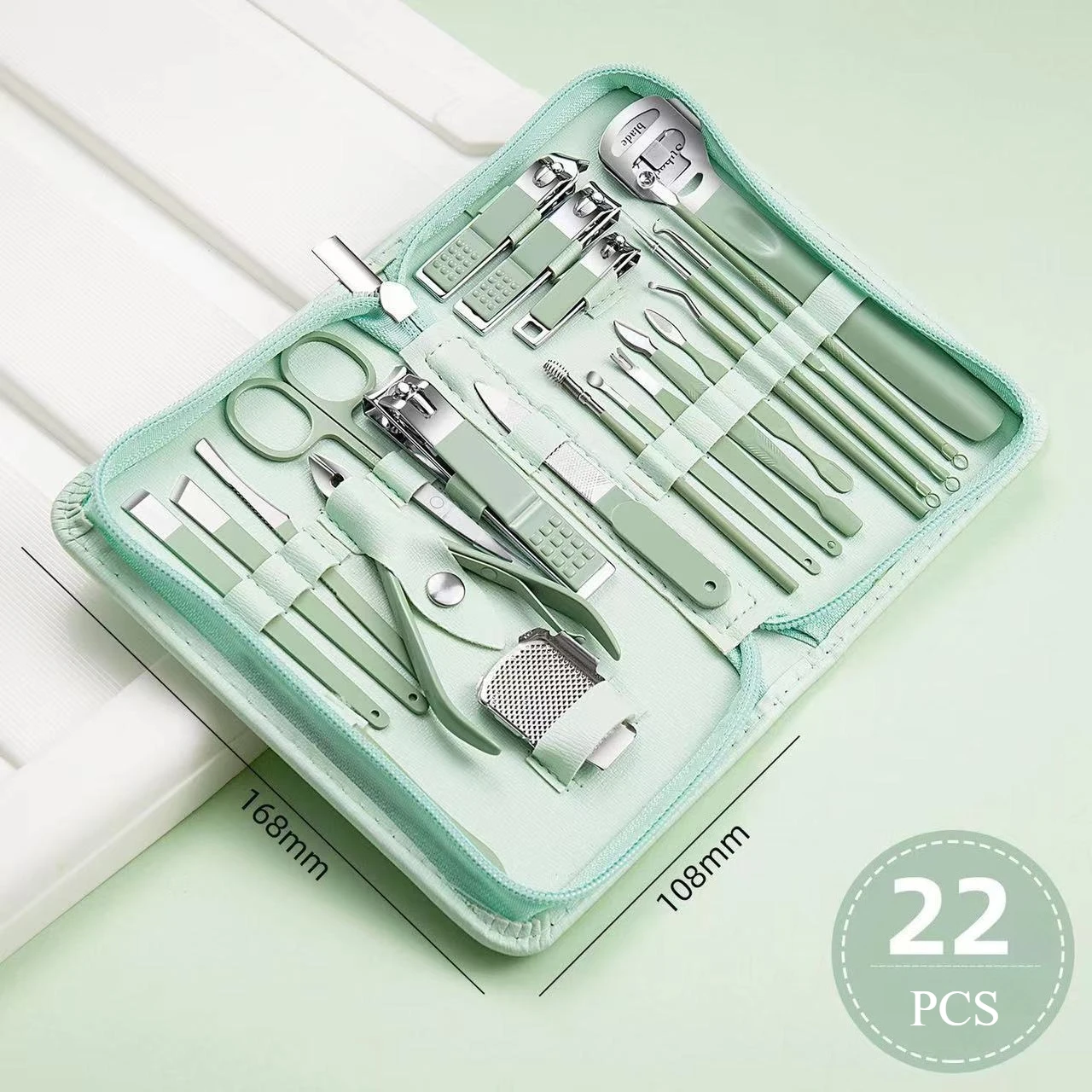 7-22Pcs Stainless Steel Nail Clippers Set with Bag Dead Skin Remover Sharp and Durable Pedicure Manicure Care Tools Kits
7-22Pcs Stainless Steel Nail Clippers Set with Bag Dead Skin Remover Sharp and Durable Pedicure Manicure Care Tools Kits